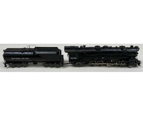 RIVAROSSI; a Baltimore and Ohio 2-10-2 Santa Fe steam locomotive, with original packaging and information leaflet, model 1255