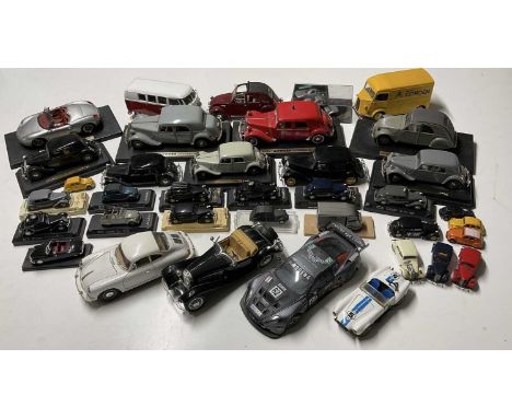 SOLIDO AND BURAGO; European car collection, mainly Citroen models, together with Mercedes, Porsche and Volkswagen, all in dif