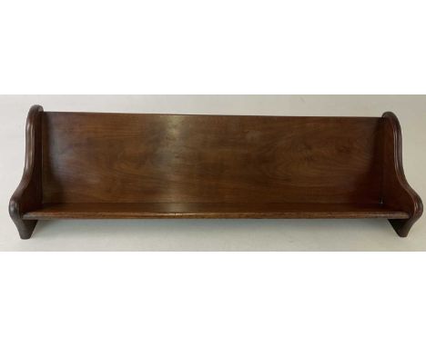 An oak book trough of large proportion, height 26cm, width 91cm, depth 27cm.