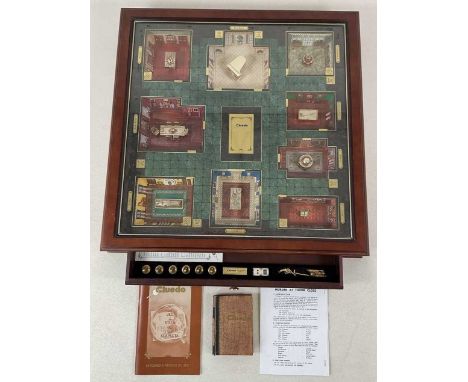 † CLUEDO; Franklin Mint luxury Cluedo collector's edition in glazed table-top wooden box, with instruction booklet, card box 