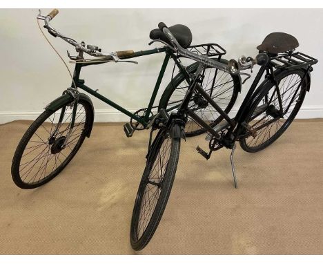 A pair of vintage bicycles, to include a gentleman's BSA and a Rudge bicycle, purchased by the MOD, used on RAF Chivenor by t