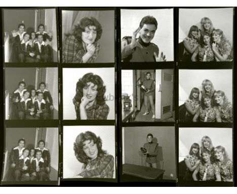 45+ Black & white negatives, including Linda Fletcher, Koffee & Kreme, Terry Scoble Dancers & Bruce Wooley, by Harry Goodwin,