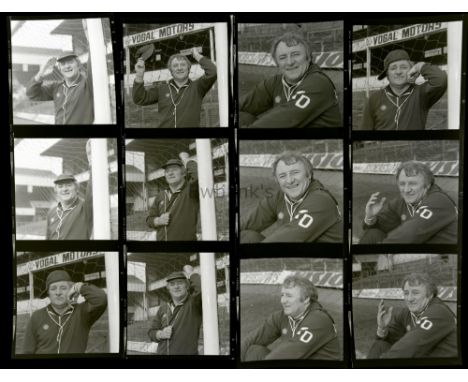 Tommy Docherty, Scottish Football player & Manager, 36 black & white portrait negatives, marked Wolves & Derby, by Harry Good