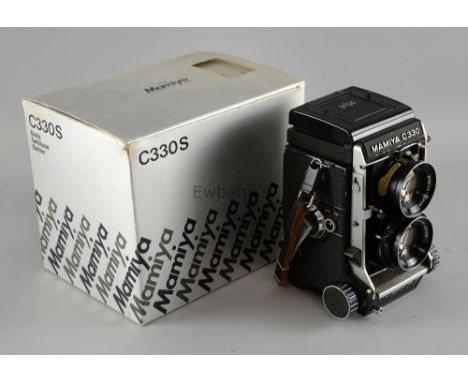 Mamiya C330F Professional, TLR camera, boxed, used by Harry Goodwin.Provenance: Collection of Harry Goodwin 1924-2013, reside