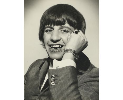 Ringo Star, The Beatles, black and white photograph by Harry Goodwin, framed, 20 x 15 cm. Provenance: Collection of Harry Goo