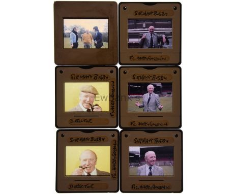 25+ Negatives & Slides of Sir Matt Busby, former Manchester United football manager, by Harry Goodwin, sold with full copyrig