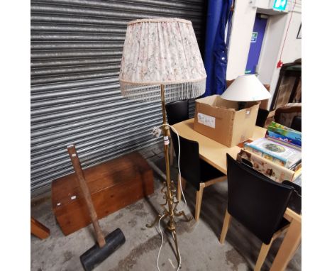 BRASS RISE &amp; FALL STANDARD LAMP (FOR DISPLAY PURPOSES ONLY)