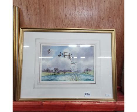 WATERCOLOUR - DUCKS - R MILLEN