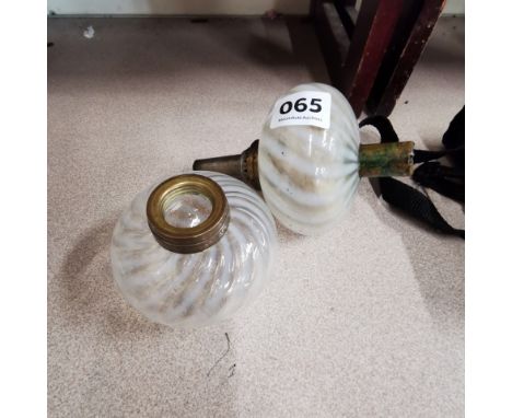 PAI OF OIL LAMP BOWLS