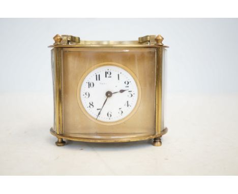 Brass french mantle clock 