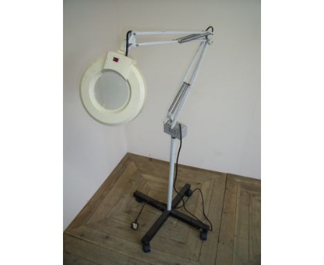Reading lamp with light and magnifier 