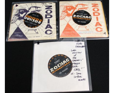 THE PLEAZERS/THE ACTION - 3 x brilliant 7" releases from these New Zealand bands, covered in fuzz! Titles are The Pleazers (x