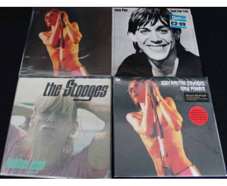 IGGY POP + THE STOOGES - Killer selection of 8 x LPs. Titles are Raw Power (x2) - a 1st UK pressing (S 65586 - lovely Ex+ vin