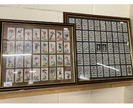 Framed Players cigarette cards Association Footballers and Association Cup Winners (2)