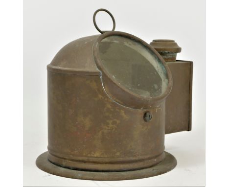A 20th century Sestrel 13cm compass with binnacle, serial number B4/32623L/65, light compartment with part burner, ht 22cm 