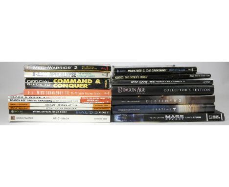 A collection of seventeen videogame guides and art books, to include Privateer 2 (guidebook), Hunted The Demons Forge (guideb