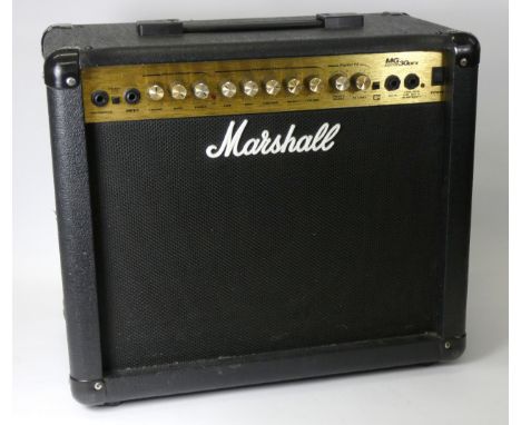 A Marshall MG 30 DFX guitar amp 