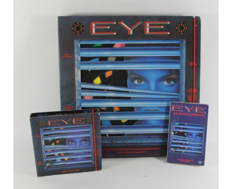 Eye, Spectrum 48k cassette game, original box, manual and eye card, WHS Smiths receipt for £4.95, Eye official gamebook, toge