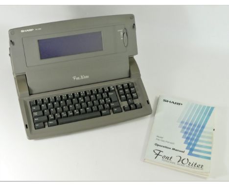 A Sharp Font Writer, with floppy disk and manual