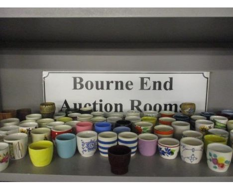 A collection of vintage ceramic egg cups to include T G Green style examples 