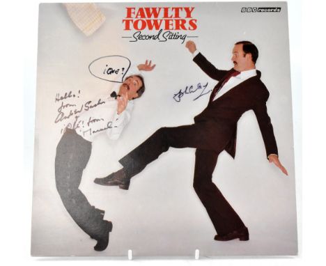 TV AND FILM, 'FAWLTY TOWERS'; a 'Second Sitting' record, the cover bearing the signatures of John Cleese and Andrew Sachs, th