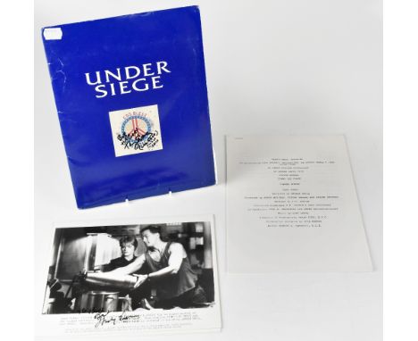TV AND FILM, 'UNDER SIEGE'; a press pack comprising a full cast list with biographical detail of the actors, producers, direc