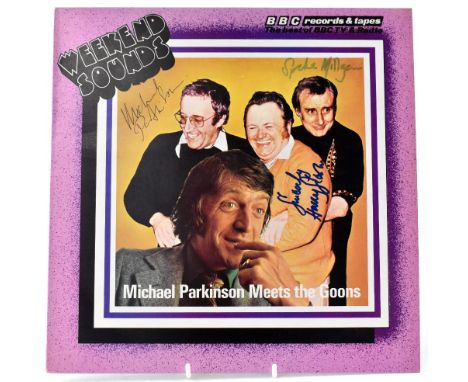 TV AND FILM, 'THE GOONS'; a 'Weekend Sounds' record with cover bearing the signatures of Spike Milligan, Harry Seacombe and M