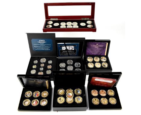 A good collection of collectors' commemorative coins to include crowns for the 'Golden Wedding', '2009 United Kingdom Brillia