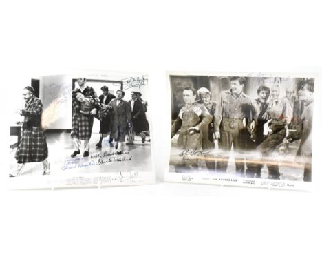 TV AND FILM, 'CARRY ON'; two black and white photographs from the films 'Carry on Doctor' and 'Carry on Regardless', bearing 