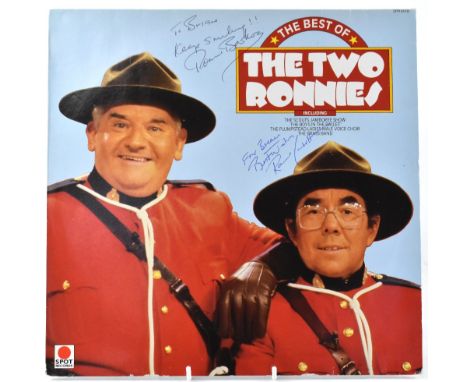 TV AND FILM, 'THE TWO RONNIES'; 'The Best of the Two Ronnies' record bearing both signatures to the cover. CONDITION REPORT T