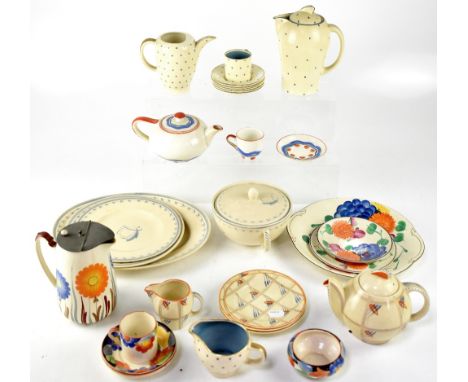 SUSIE COOPER (1902-1995); from various factories to include A.E. Gray &amp; Co Ltd, hand painted floral part coffee service t