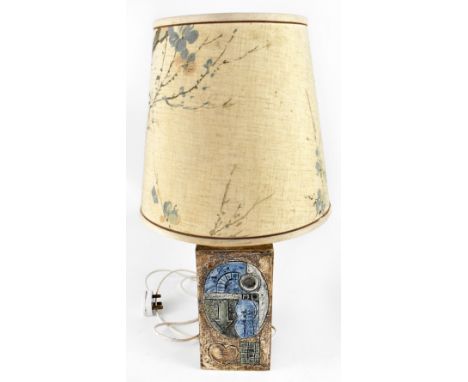 TROIKA; a 'Domino' rectangular table lamp, marked to the base 'Troika, Cornwall England', height 29cm.