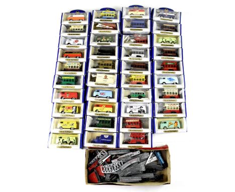 A quantity of boxed Oxford diecast replica vehicles to include early 20th century buses and coaches, Volkswagen camper vans e
