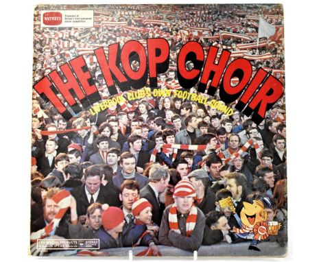 FOOTBALL, LIVERPOOL FOOTBALL CLUB; 'The Kop Choir' gatefold record bearing multiple signatures to the inside sleeve. CONDITIO