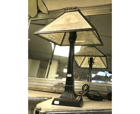 ART DECO STYLE TABLE LAMP - 53 CMS (H)