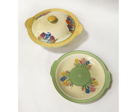CLARICE CLIFF TUREEN &amp; PLATE