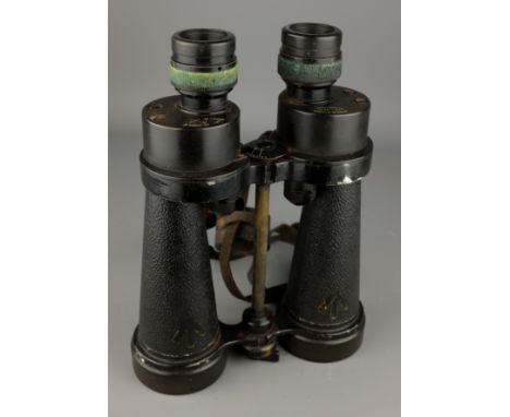Pair World War II 7 x CF41 Naval binoculars, stamped Barr &amp; Stroud, A.P. NR1900A, Serial No. 49937, with broad arrow stam