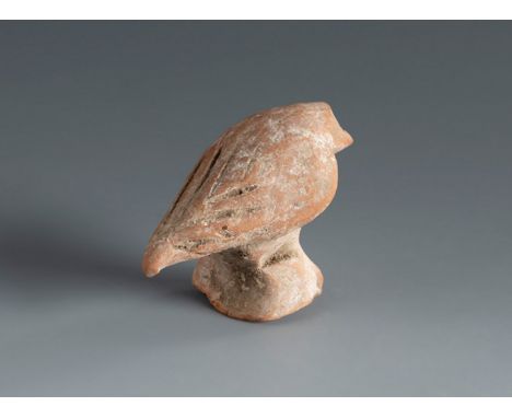 Bird statuette. Smyrna, 4th-3rd century BC.Terracotta.Provenance: Smyrna, 1895-1905. Collection Paul Gaudin (Paris 1858-1921 