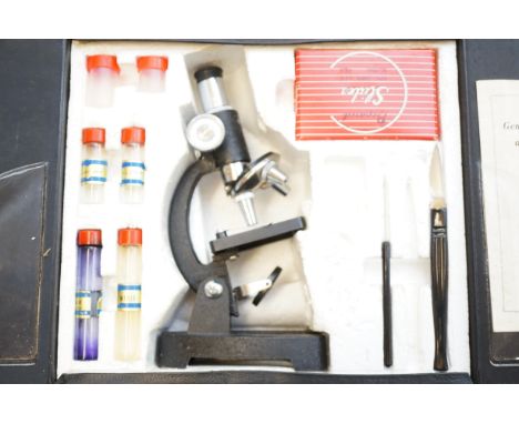 Vintage cased microscope 