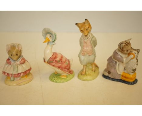 4x Royal Albert Beatrix potter figures 