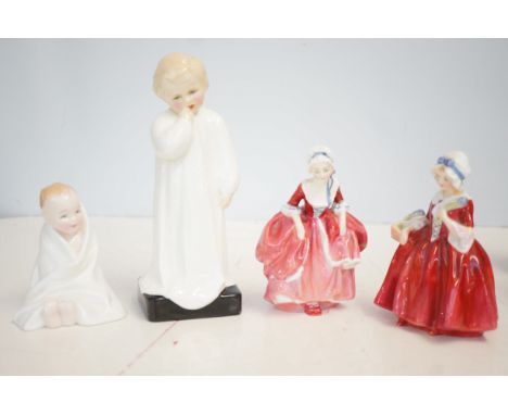 4 Doulton figures This little pig, Darling, Lavinia &amp; Goody two shoes 