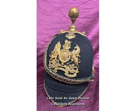 George V Royal Army Medical Corps officer helmet, in original condition with some wear, made by Hobson and Sons  / All lots a