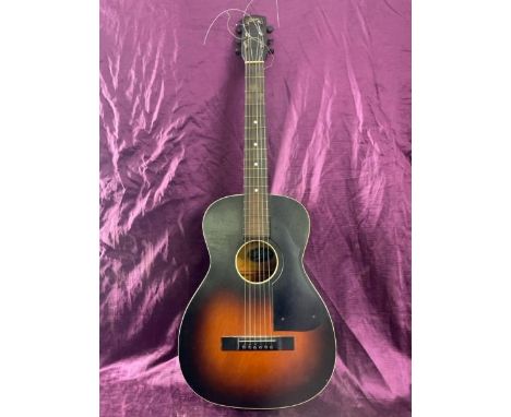 The Michingan acoutic guitar with case, 90cm (l)  / All lots are located at The Barn, Hampstead Farm, Nr Henley on Thames, Ox