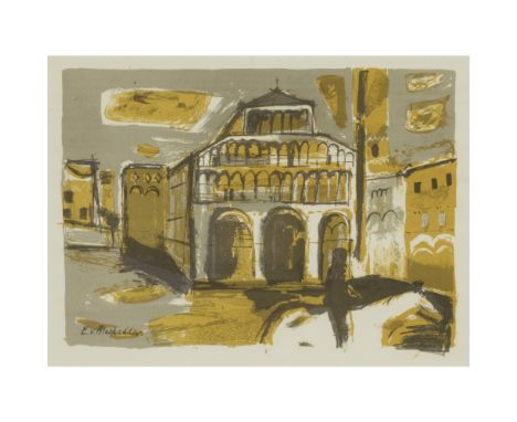 [§] DAME ELIZABETH BLACKADDER O.B.E., A.R.A., R.S.A., R.S.W., R.G.I. (SCOTTISH B.1931)  SANTA CROCE   Signed in plate, lithog