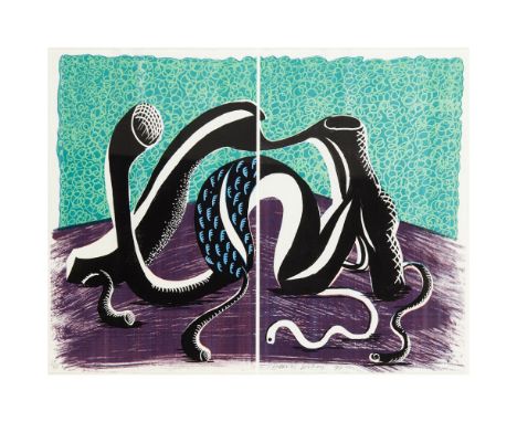 [§] DAVID HOCKNEY O.M, C.H., R.A. (BRITISH B.1937)  EXTENDING FEBRUARY, 1990   Signed and dated '90 in pencil, numbered 28/50