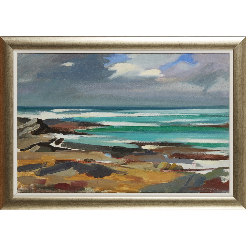 JOHN CUNNINGHAM R.G.I. (SCOTTISH 19261998) WEST COAST BEACH Signed