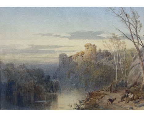 Thomas Miles Richardson Jnr. (British 1813-1890): 'Bothwell Castle', watercolour signed and dated 1878, titled on the origina