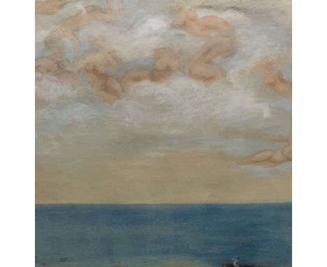 Rognon de la Fleche (Lady Cara Harris) (British 1865-1931): 'The Sky is full of Ladies', pastel unsigned, titled and dated c.