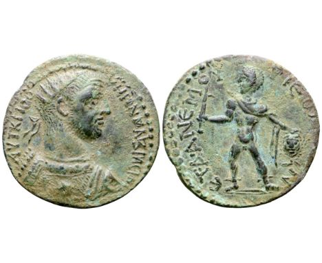 Maximinus I ?31 of Anemurium, Cilicia. Dated RY 1 = AD 235. AVT K ? IO OVHPON MA?IMEINON, radiate bust right, wearing decorat