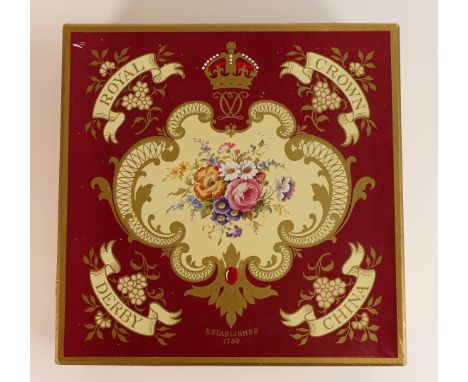 Royal Crown Derby, Derby Posies set of six cups and saucers in original box. (12)